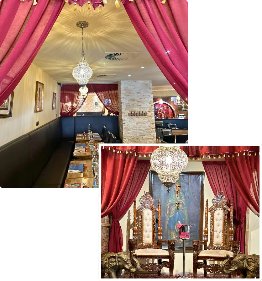 Dining room of Indian Jewel, Indian restaurant in Prague Old Town