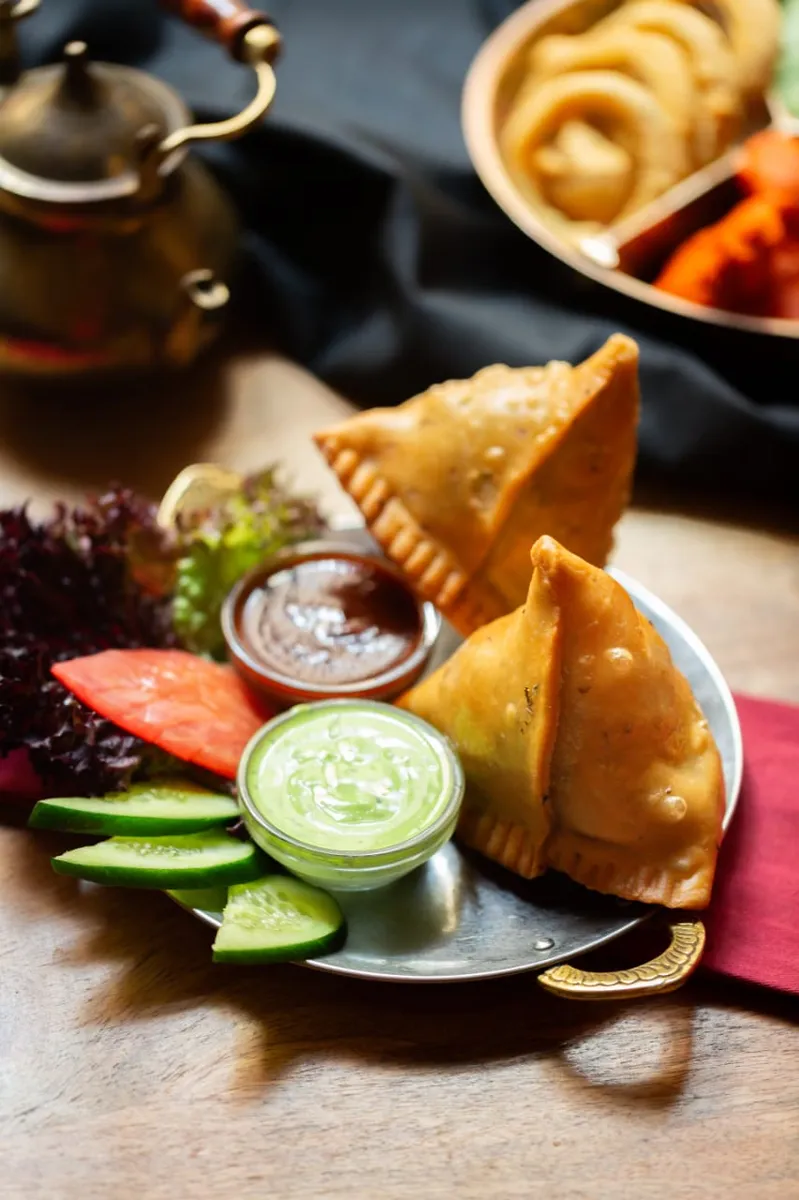 Vegetable Samosas at Indian Jewel, Prague